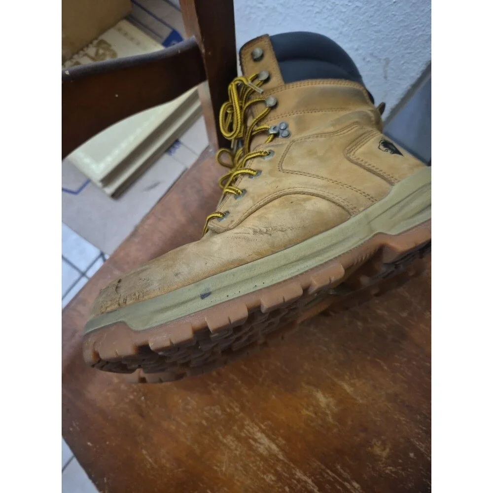 Herman Survivors Grizzly Steel Toe Boots Men's Size 11W Tan Leather MNHS49DP001